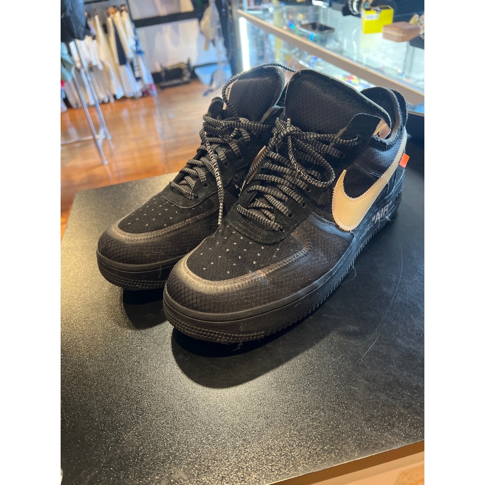 Nike Air Force 1 Low Off-White Black AO4606-001 Mens Sneakers Shoes